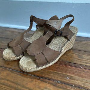 Sultan Wash Ankle Strap Espadrilles Wedges